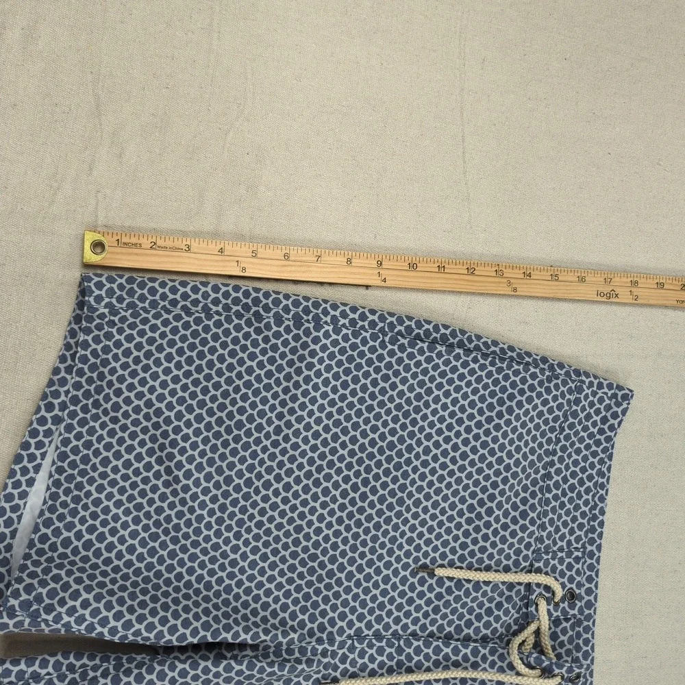 Faherty Shorts Mens 32 Blue Hybrid Drawstring Swimming Casual